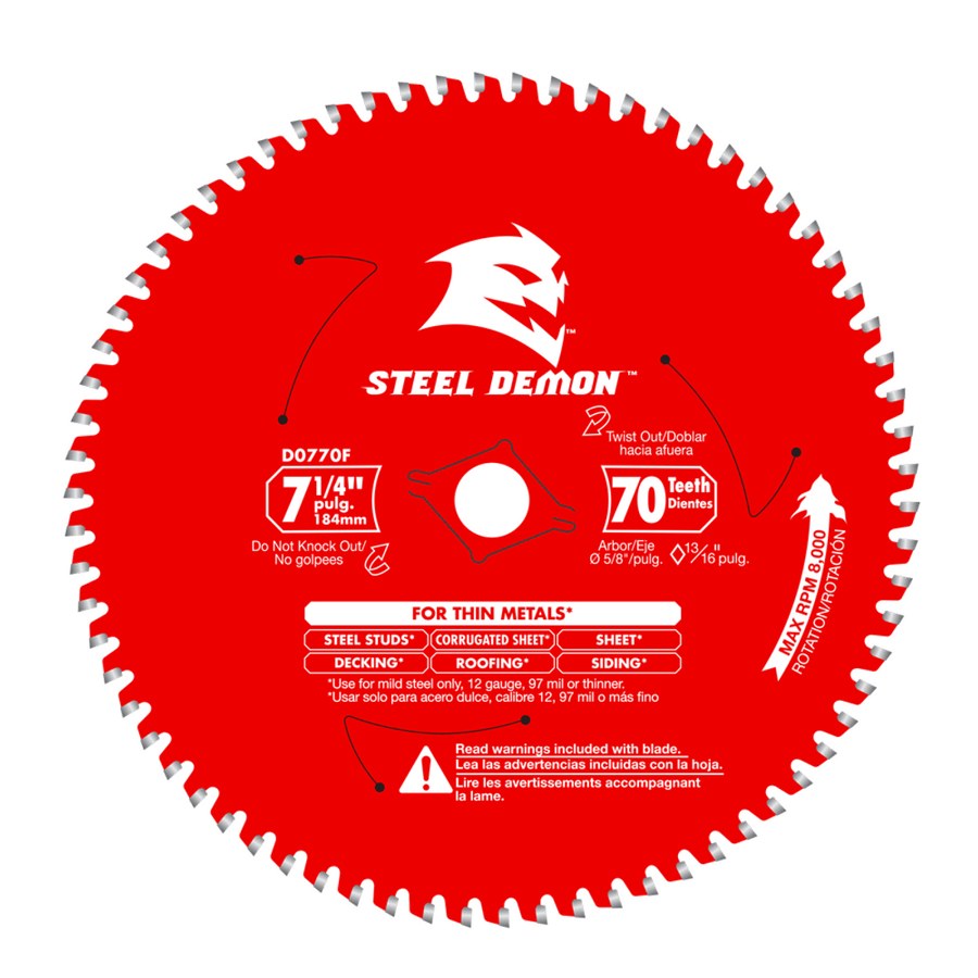 Diablo Steel Demon 7-1/4 in. x 70 Tooth Ferrous Metal Ultra Fine Saw Blade