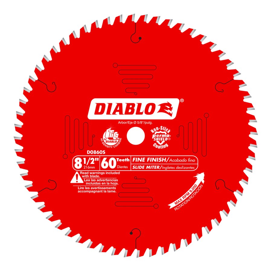 Diablo 8-1/2 in. x 60 Tooth Carbide Circular Saw Blade