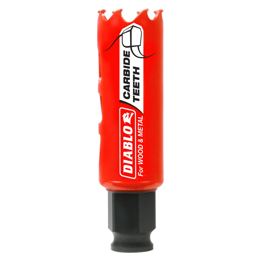 Diablo 1" (25mm) Carbide-Tipped Hole Saw with SnapLock Plus Mandrel System