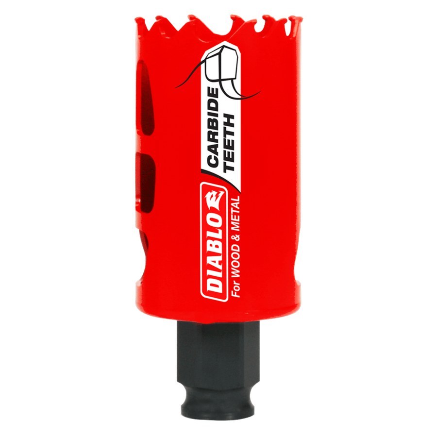 Diablo 1-1/2" (38mm) Carbide-Tipped Hole Saw with SnapLock Plus Mandrel System