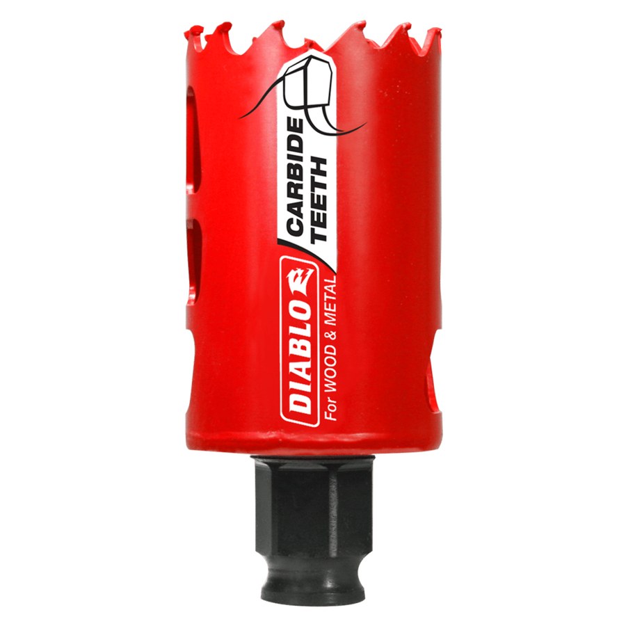 Diablo 1-5/8" (41mm) Carbide-Tipped Hole Saw with SnapLock Plus Mandrel System