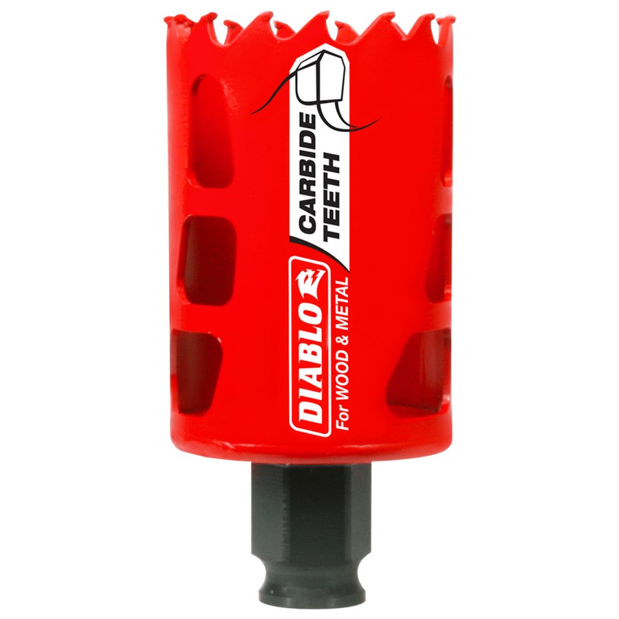 Diablo 1-3/4" (44mm) Carbide-Tipped Hole Saw with SnapLock Plus Mandrel System