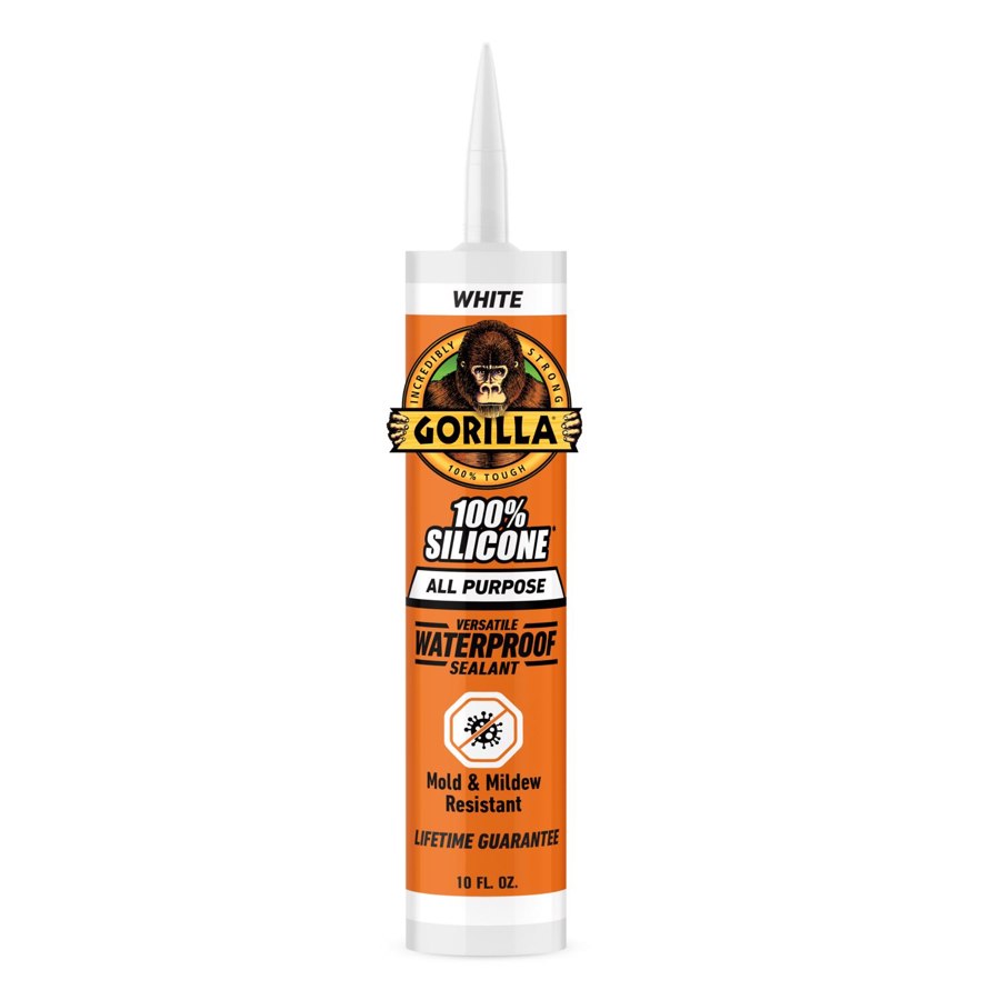 Gorilla White Silicone All Purpose Sealant 10 oz