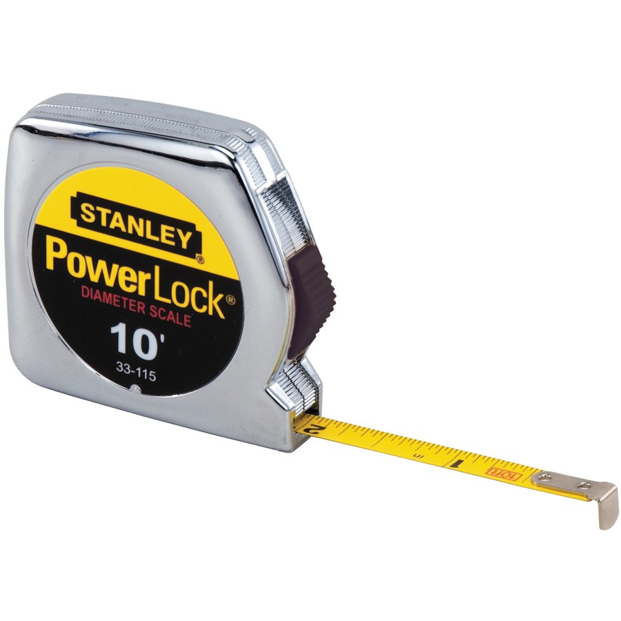 Stanley PowerLock 10 ft. L X 0.25 in. W Compact Tape Measure 1 pk